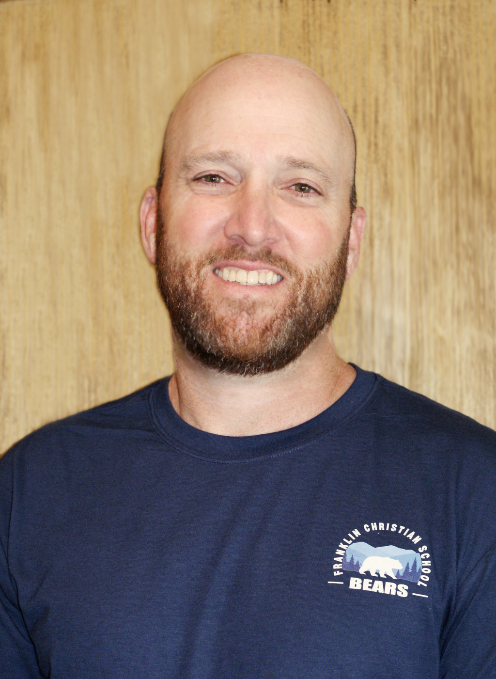 Seth Williams, Franklin Christian School Bears coach, smiling