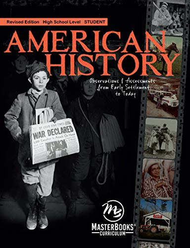 American History textbook cover: Observations & Assessments from Early Settlement to Today.